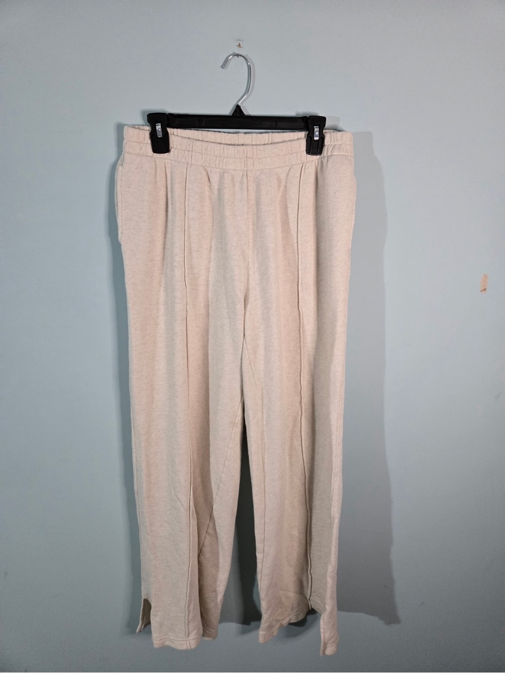 aerie Cream Elastic Waist Knit Track Pants